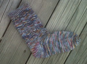 Here's the finished sock!