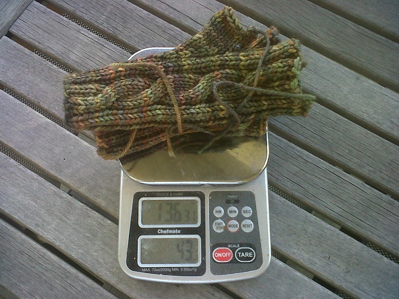 Mitts on the balance.