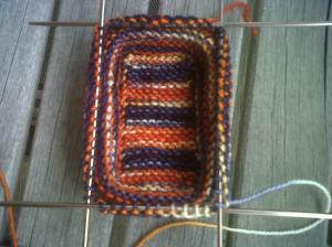 This is the view looking into the bootie from the top.