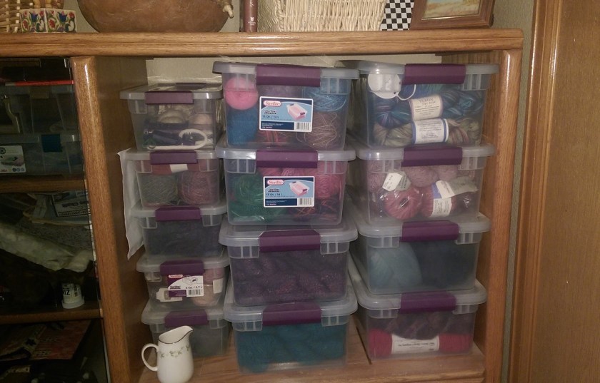 This is just part of the yarn stash...