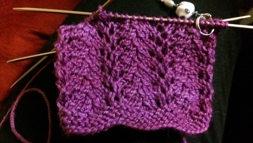 Lace Mitt WIP