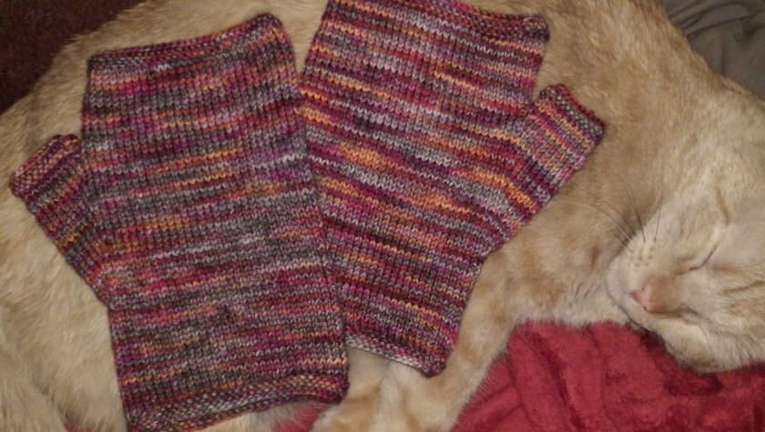 Burning Bush MItts_Stockinette