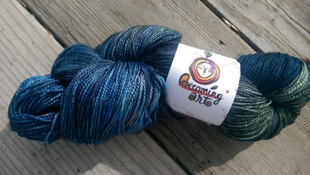 Blue yarn