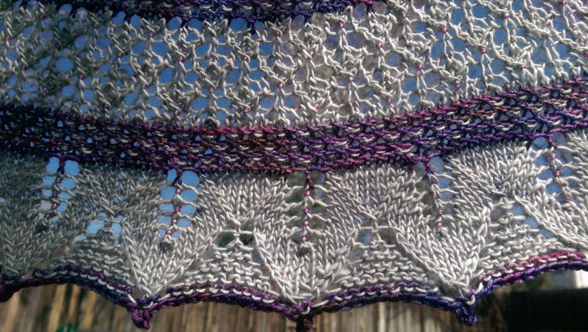 Lace on shawl.
