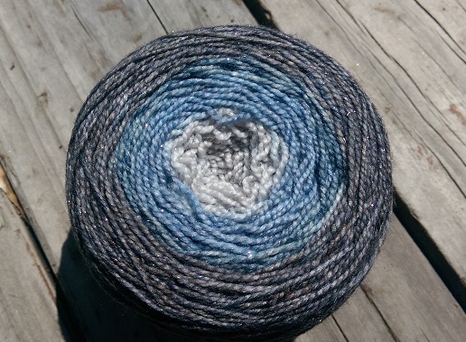 Ombre yarn.