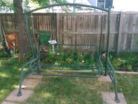 Frame for lawn swing