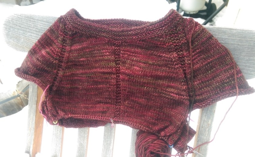 Sweater in progress