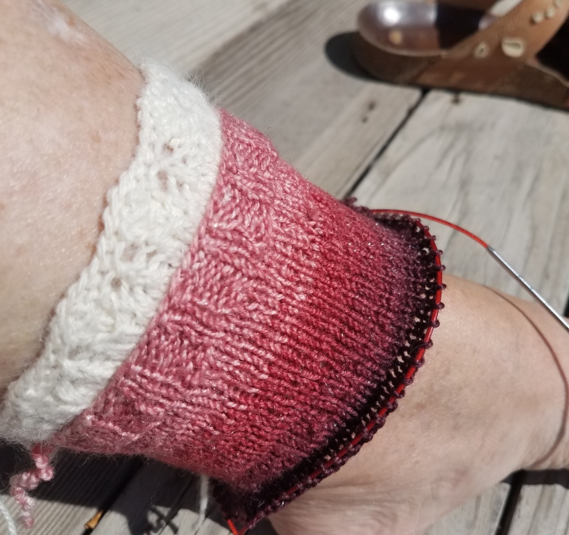 Good fitting cuff on sock.
