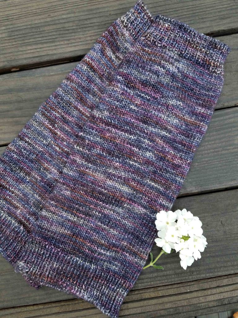 Finished arm warmers.