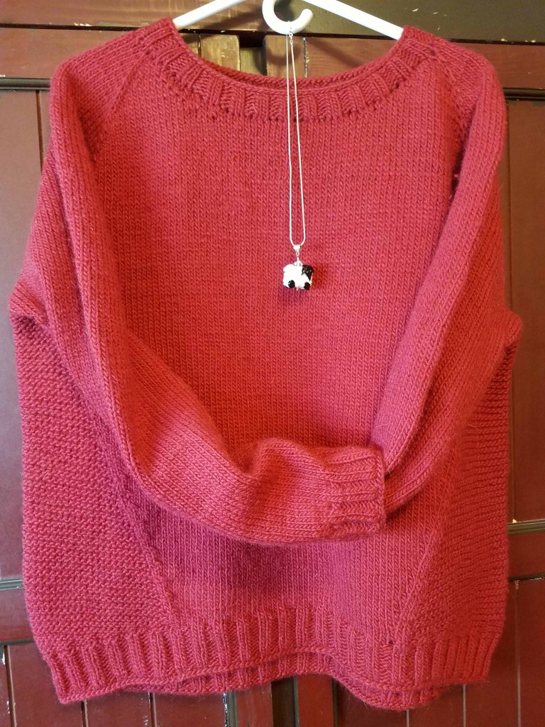 Finished sweater.