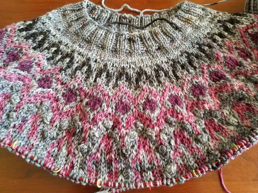 Knitted Progress.